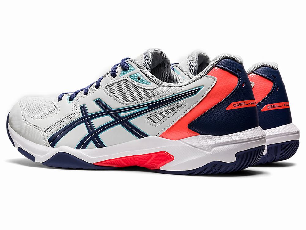 Chaussures De Handball Asics GEL-ROCKET 10 Homme Grise Orange Rouge | NSB-763209