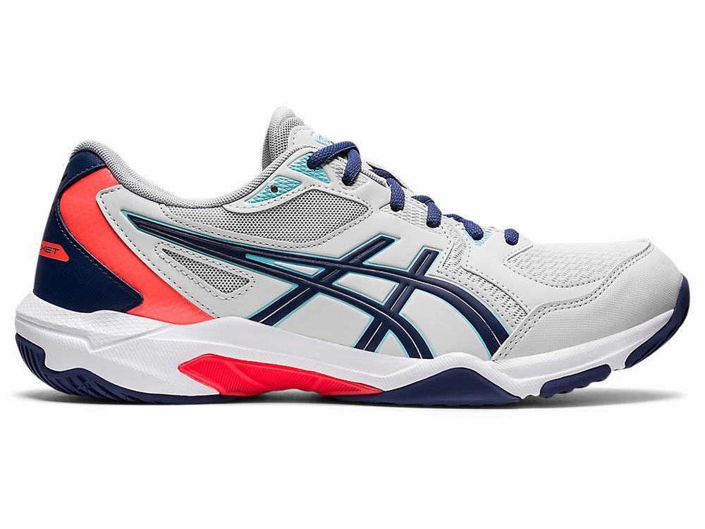 Chaussures De Handball Asics GEL-ROCKET 10 Homme Grise Orange Rouge | NSB-763209