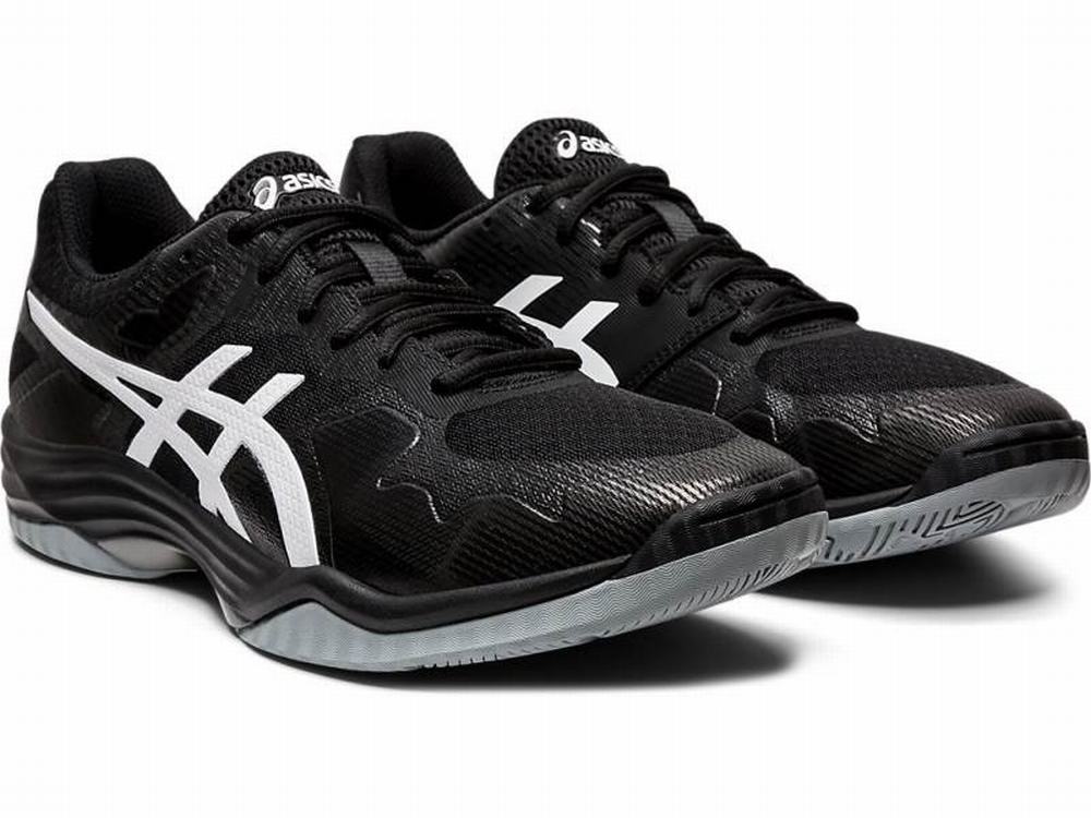 Chaussures De Handball Asics GEL-TACTIC 2 Homme Noir Blanche | UQH-583702