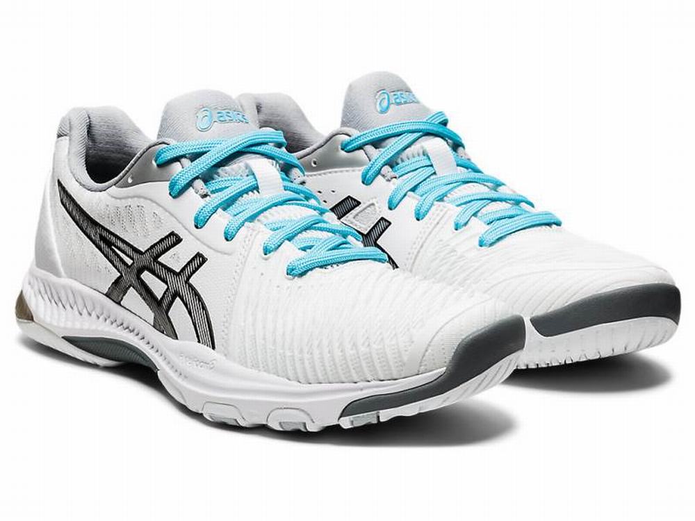 Chaussures De Handball Asics NETBURNER BALLISTIC FF 2 Femme Noir Blanche | MQI-095467