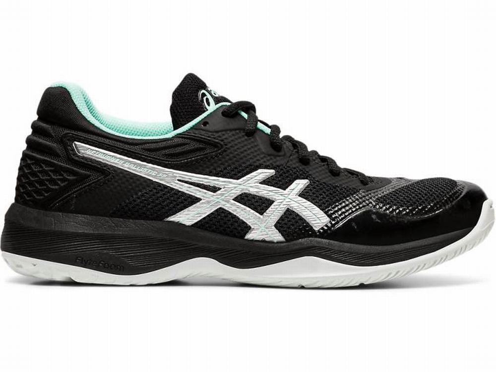 Chaussures De Handball Asics Netburner Ballistic FF Femme Noir Argent | HDW-703945