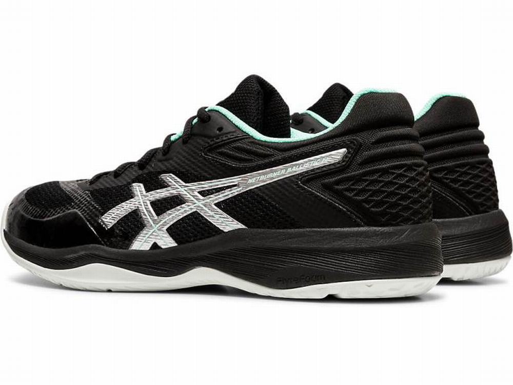 Chaussures De Handball Asics Netburner Ballistic FF Femme Noir Argent | HDW-703945