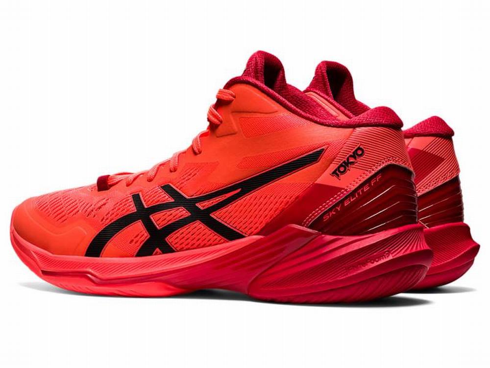 Chaussures De Handball Asics SKY ELITE FF MT 2 TOKYO Homme Orange Rouge Noir | AYZ-873120