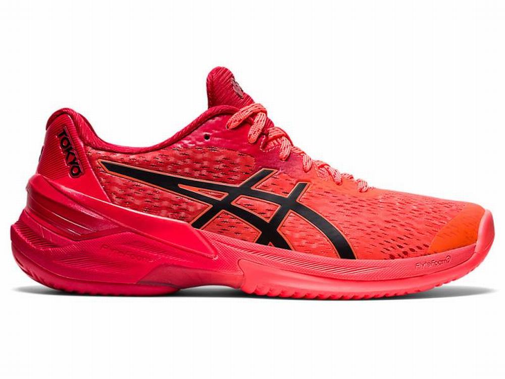 Chaussures De Handball Asics SKY ELITE FF TOKYO Femme Orange Rouge Noir | FWU-251387