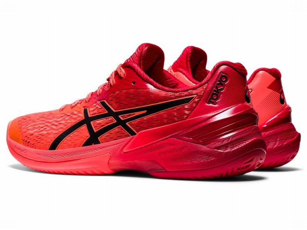 Chaussures De Handball Asics SKY ELITE FF TOKYO Femme Orange Rouge Noir | FWU-251387