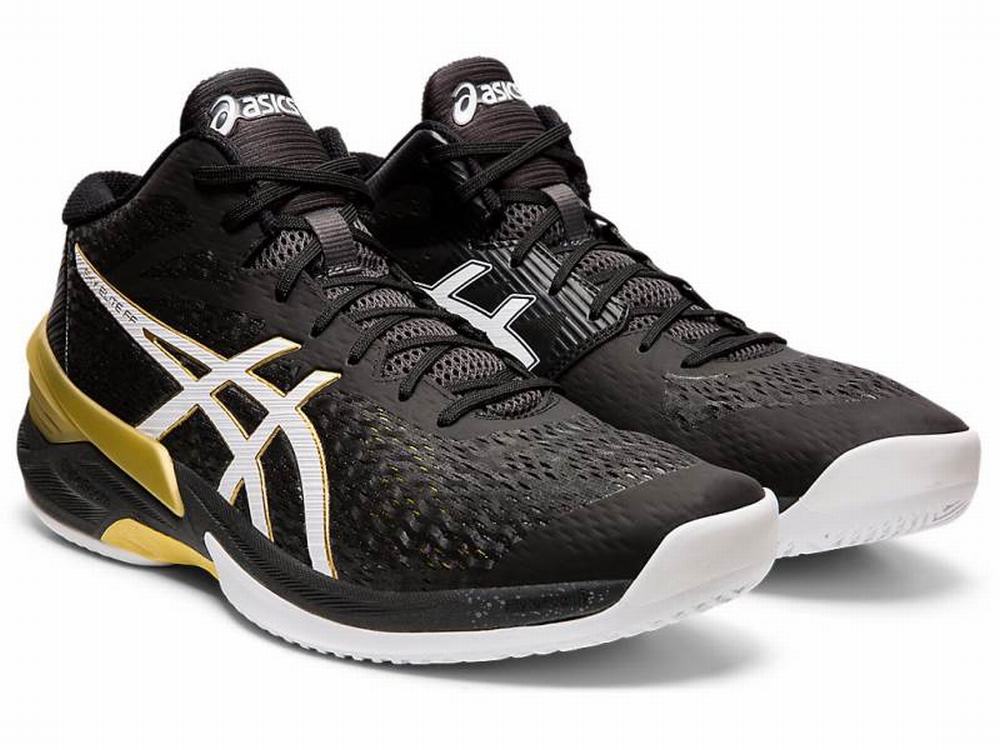 Chaussures De Handball Asics SKY ELITE FF MT Homme Noir Blanche | IXF-471685