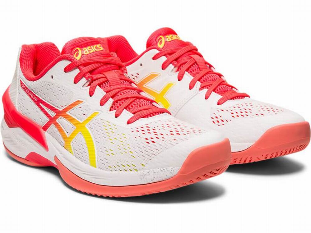 Chaussures De Handball Asics SKY ELITE FF Femme Blanche Rose | SNF-654021