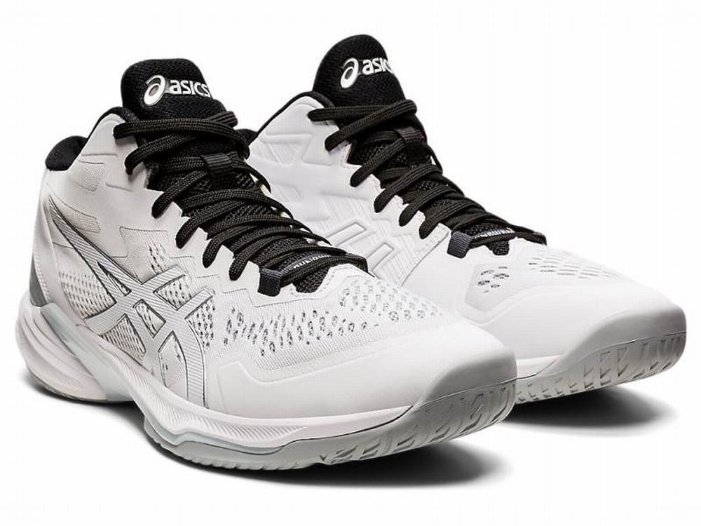 Chaussures De Handball Asics SKY ELITE FF MT 2 Homme Blanche Argent | SOI-820693