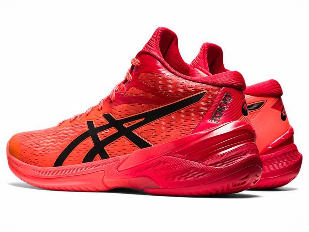 Chaussures De Handball Asics SKY ELITE FF MT TOKYO Homme Orange Rouge Noir | USY-039584