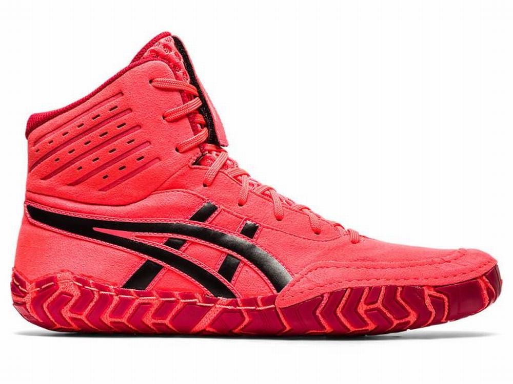 Chaussures De Lutte Asics AGGRESSOR 4 TOKYO Homme Orange Rouge Noir Marron | SHI-291587