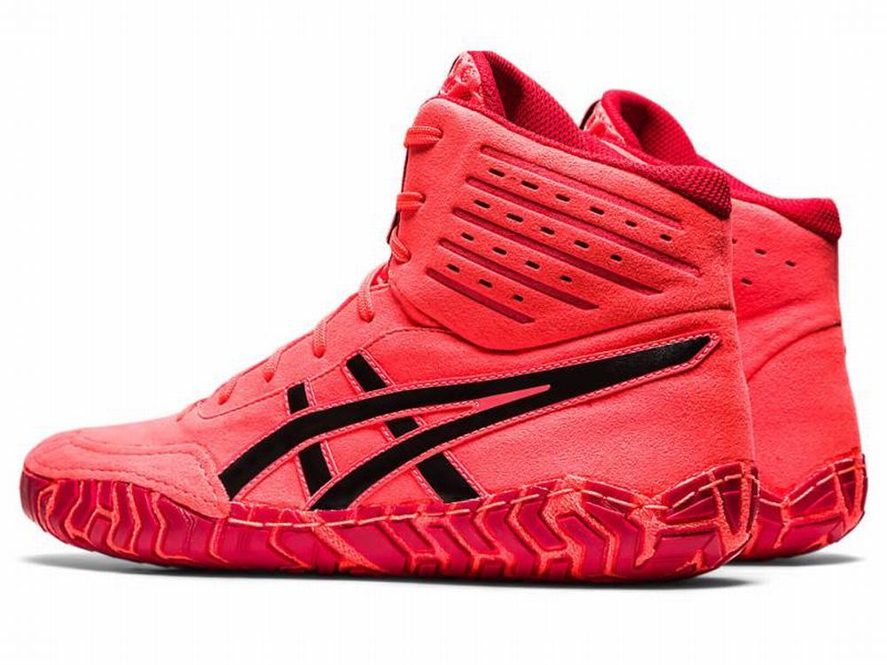 Chaussures De Lutte Asics AGGRESSOR 4 TOKYO Homme Orange Rouge Noir Marron | SHI-291587