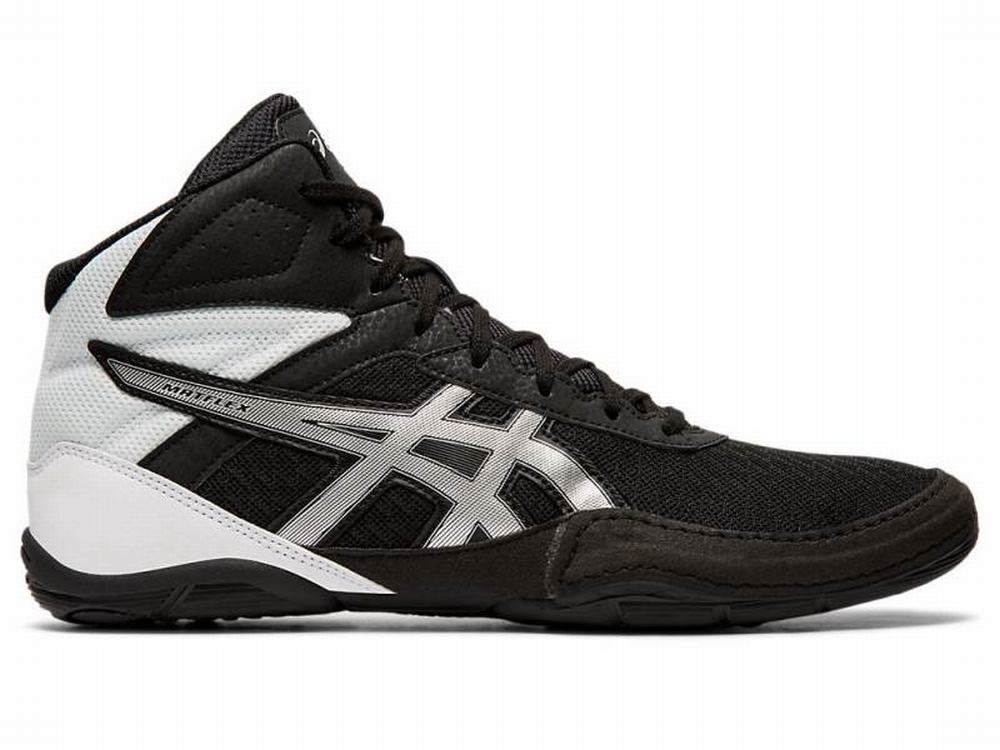 Chaussures De Lutte Asics MATFLEX 6 Homme Noir Argent Marron | SDL-314527