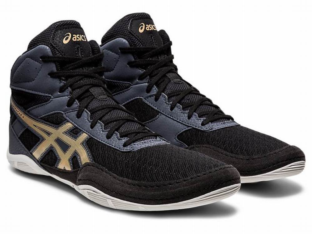 Chaussures De Lutte Asics MATFLEX 6 Homme Noir Marron | USV-601524