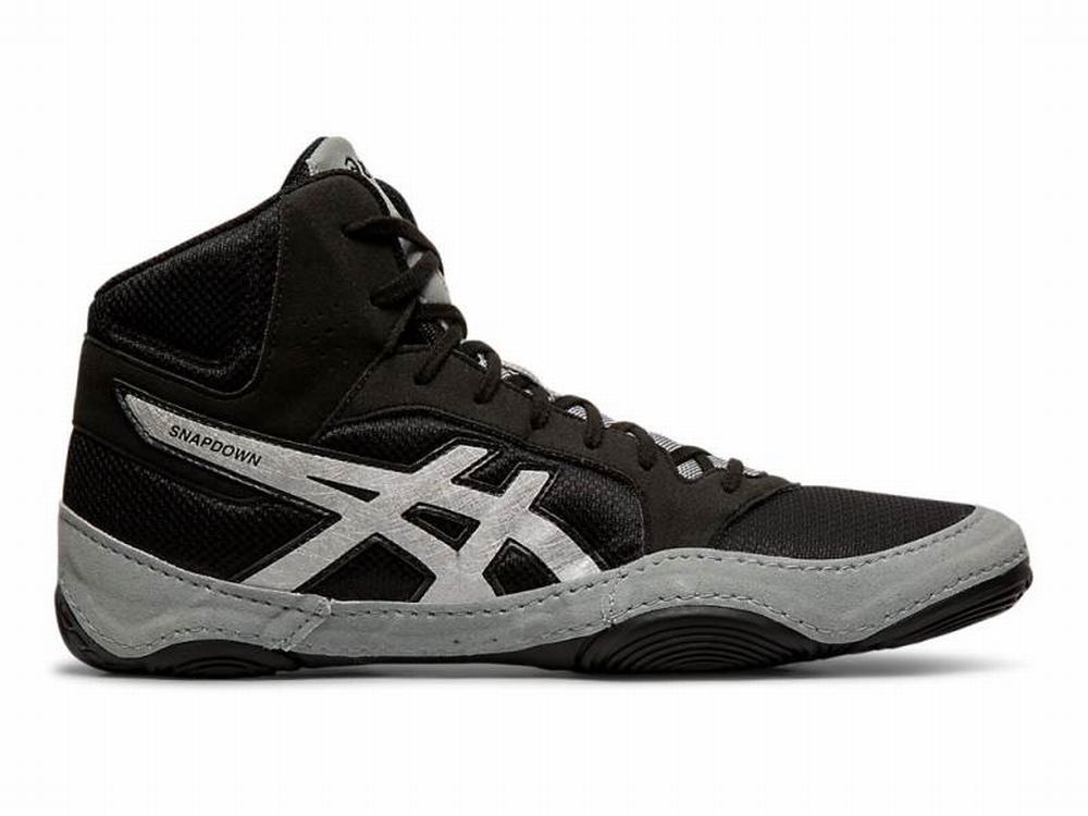 Chaussures De Lutte Asics Snapdown 2 Homme Noir Argent Marron | VLN-867201