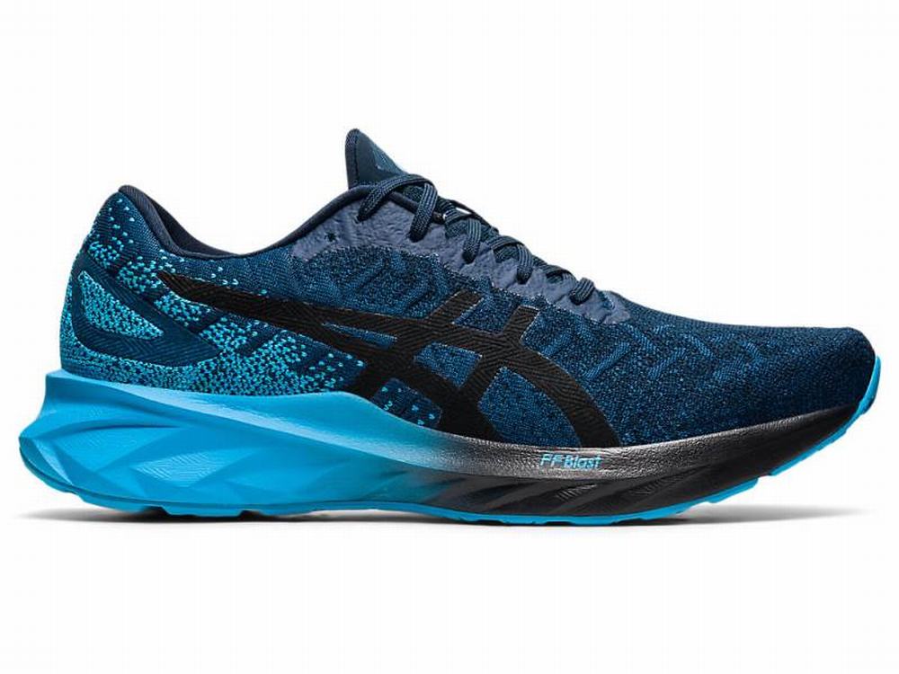 Chaussures Running Asics DYNABLAST Homme Noir Bleu | IPG-864395