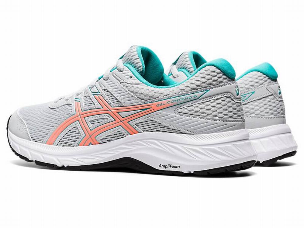 Chaussures Running Asics GEL-CONTEND 6 Femme Orange Corail | TDA-794815