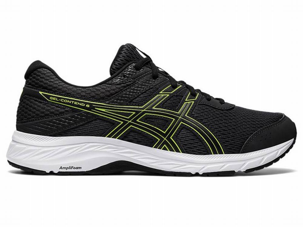 Chaussures Running Asics GEL-CONTEND 6 Homme Grise Vert Clair | EPX-479012