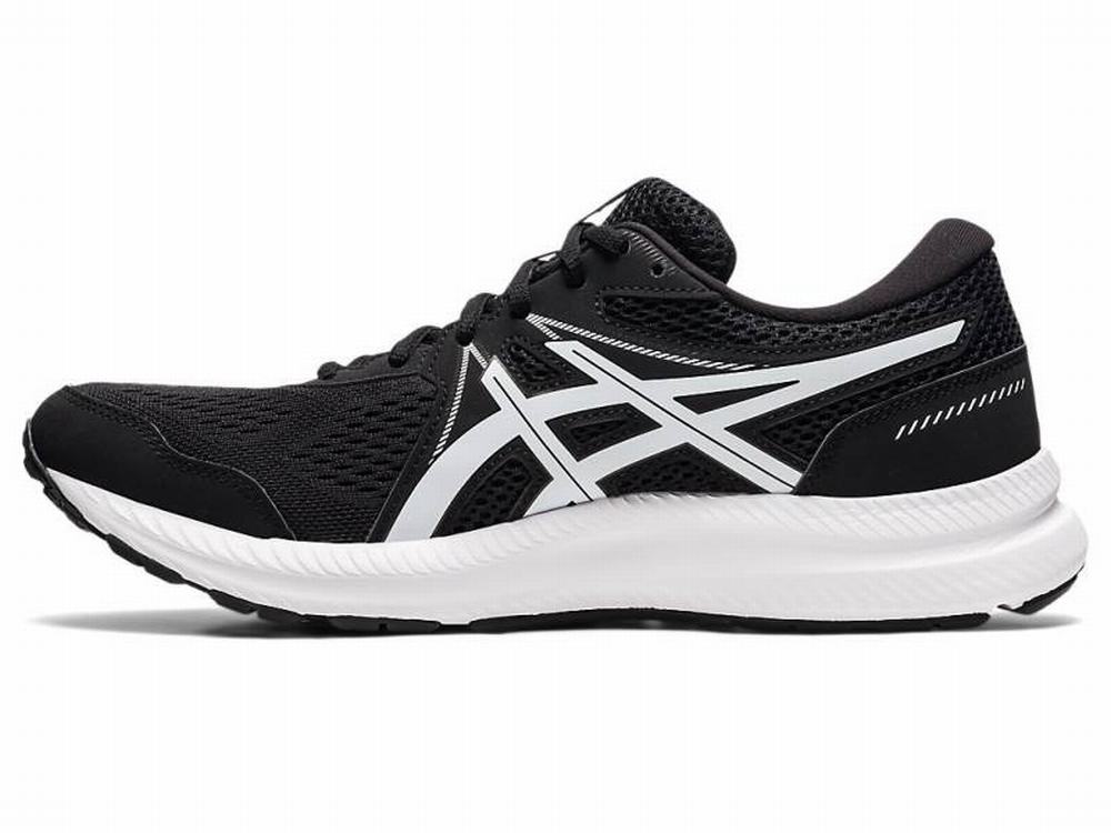 Chaussures Running Asics GEL-CONTEND 7 (4E) Homme Noir Blanche | HUF-937805