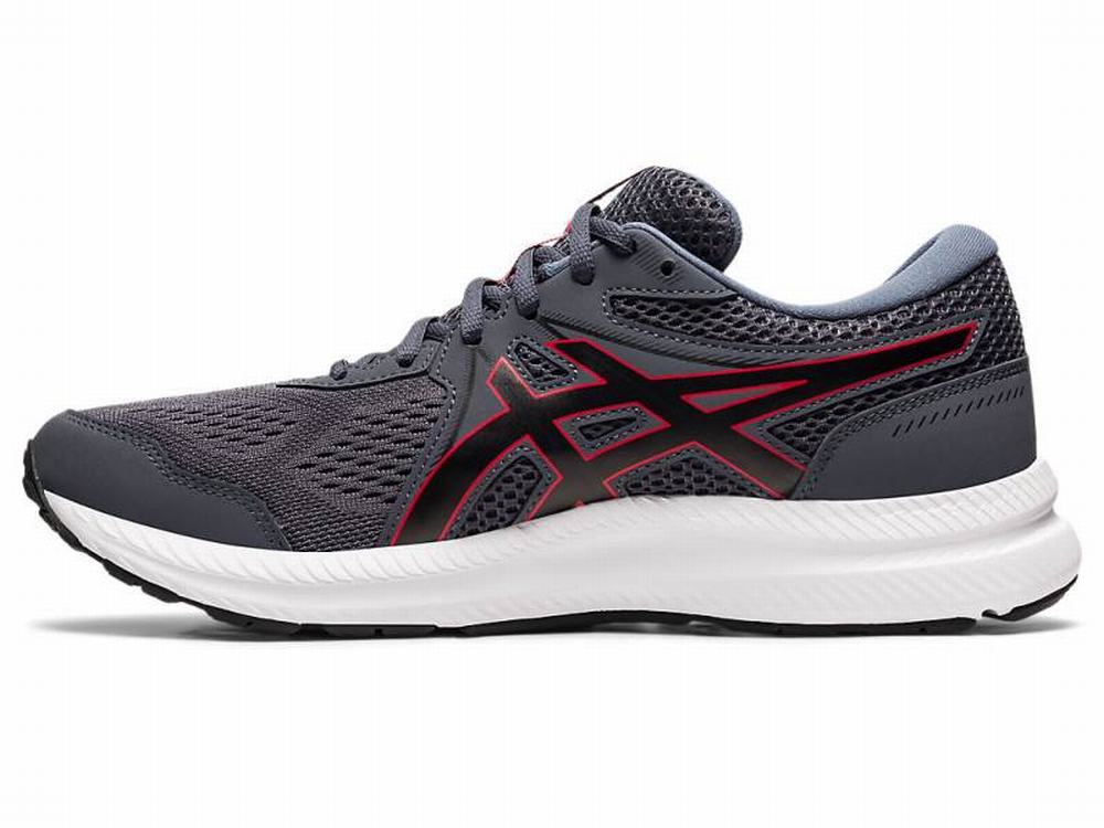 Chaussures Running Asics GEL-CONTEND 7 (4E) Homme Grise Rouge | YDN-860729