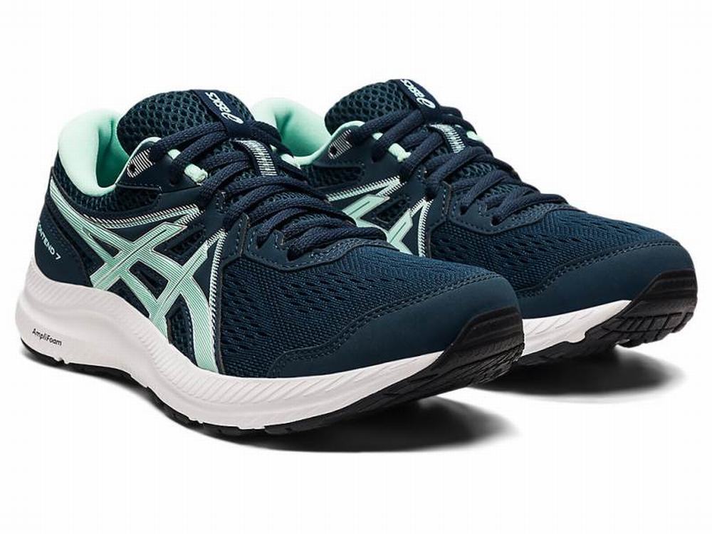 Chaussures Running Asics GEL-CONTEND 7 Femme Bleu | BIE-109627