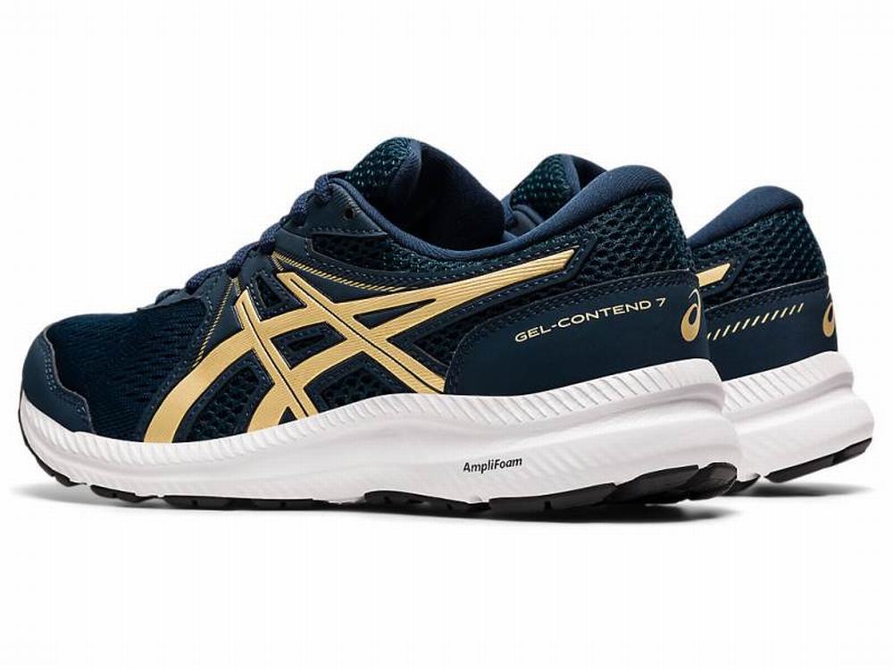 Chaussures Running Asics GEL-CONTEND 7 Femme Bleu | IVA-729640