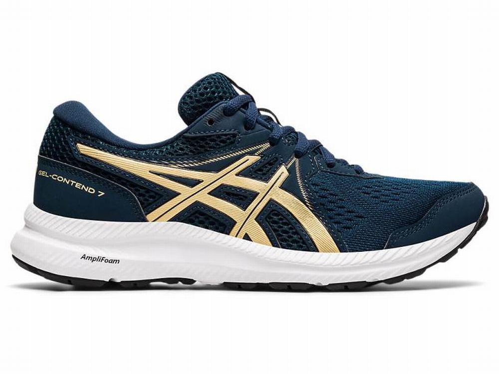 Chaussures Running Asics GEL-CONTEND 7 Femme Bleu | IVA-729640