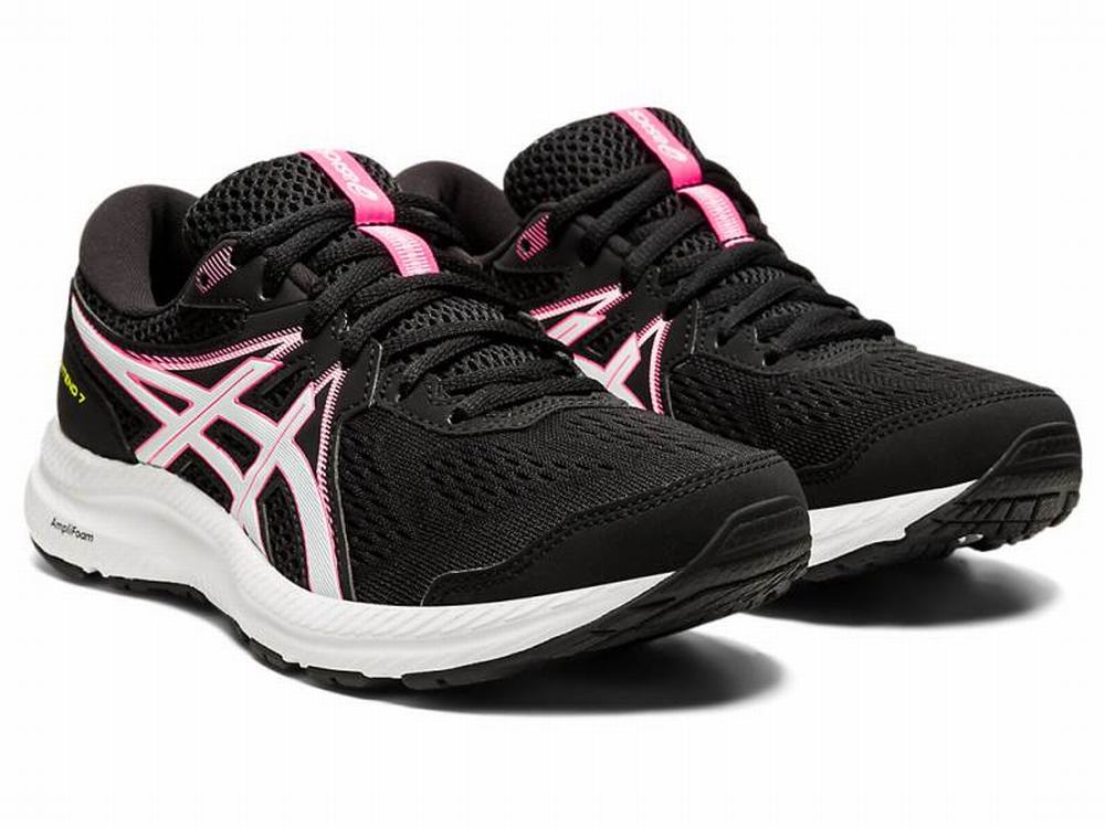 Chaussures Running Asics GEL-CONTEND 7 Femme Noir Rose | NBK-678014