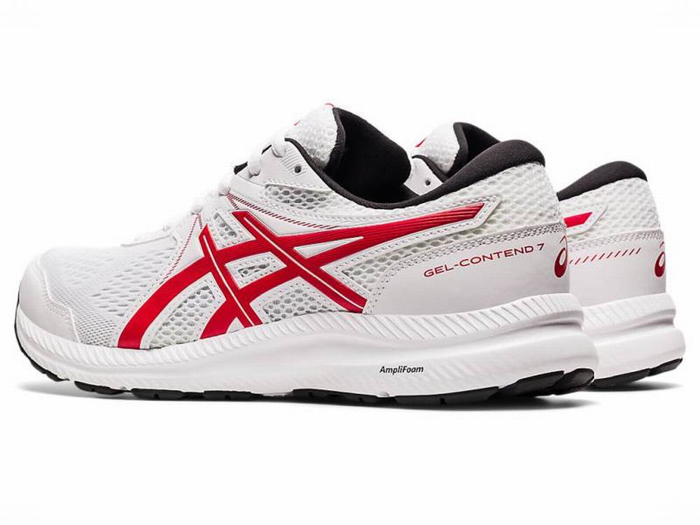 Chaussures Running Asics GEL-CONTEND 7 Homme Blanche Rouge | JBV-475196