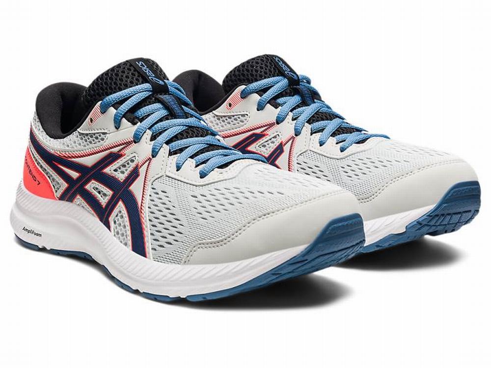 Chaussures Running Asics GEL-CONTEND 7 Homme Grise Bleu | KLZ-852760