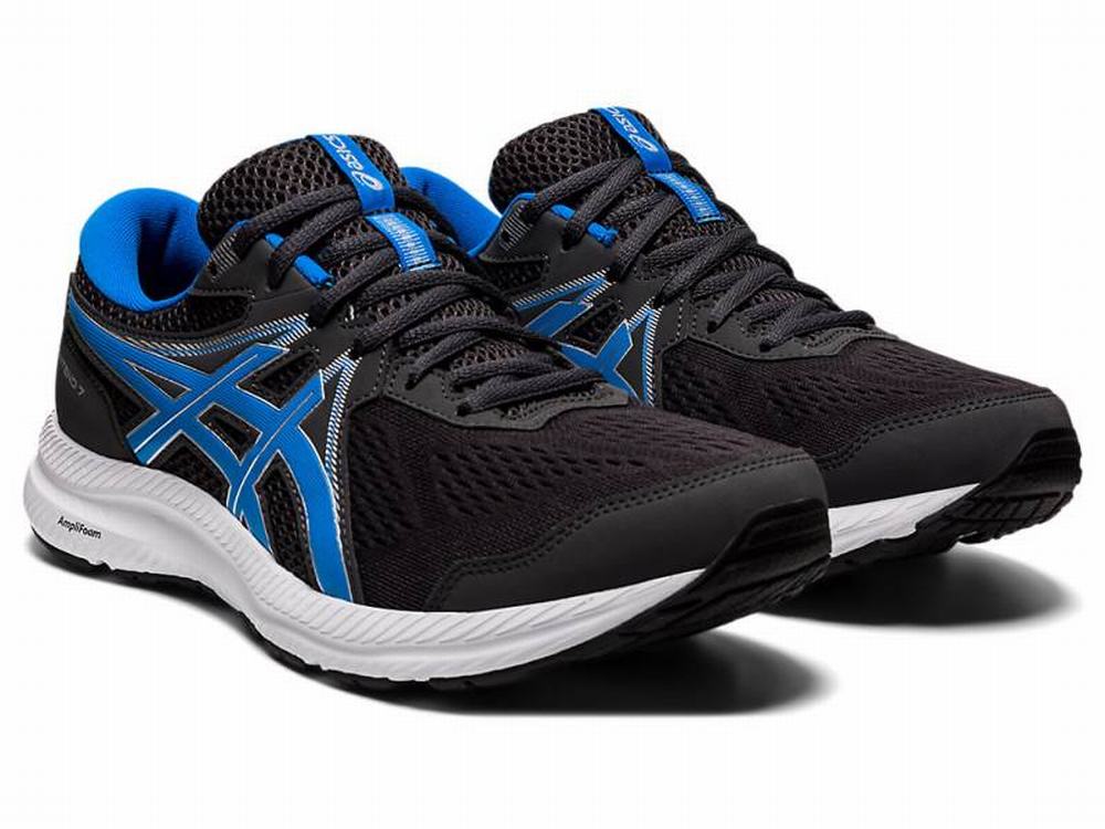 Chaussures Running Asics GEL-CONTEND 7 Homme Grise Bleu | PON-078946