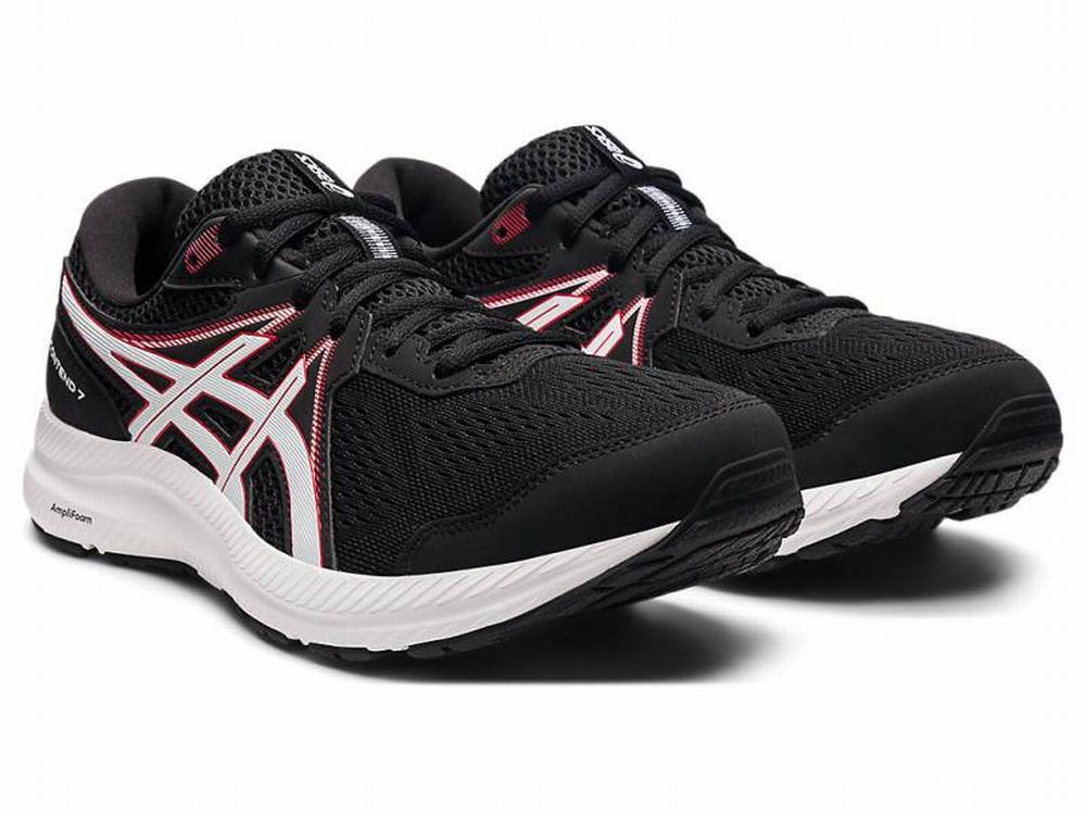 Chaussures Running Asics GEL-CONTEND 7 Homme Noir Rouge | QWG-409621