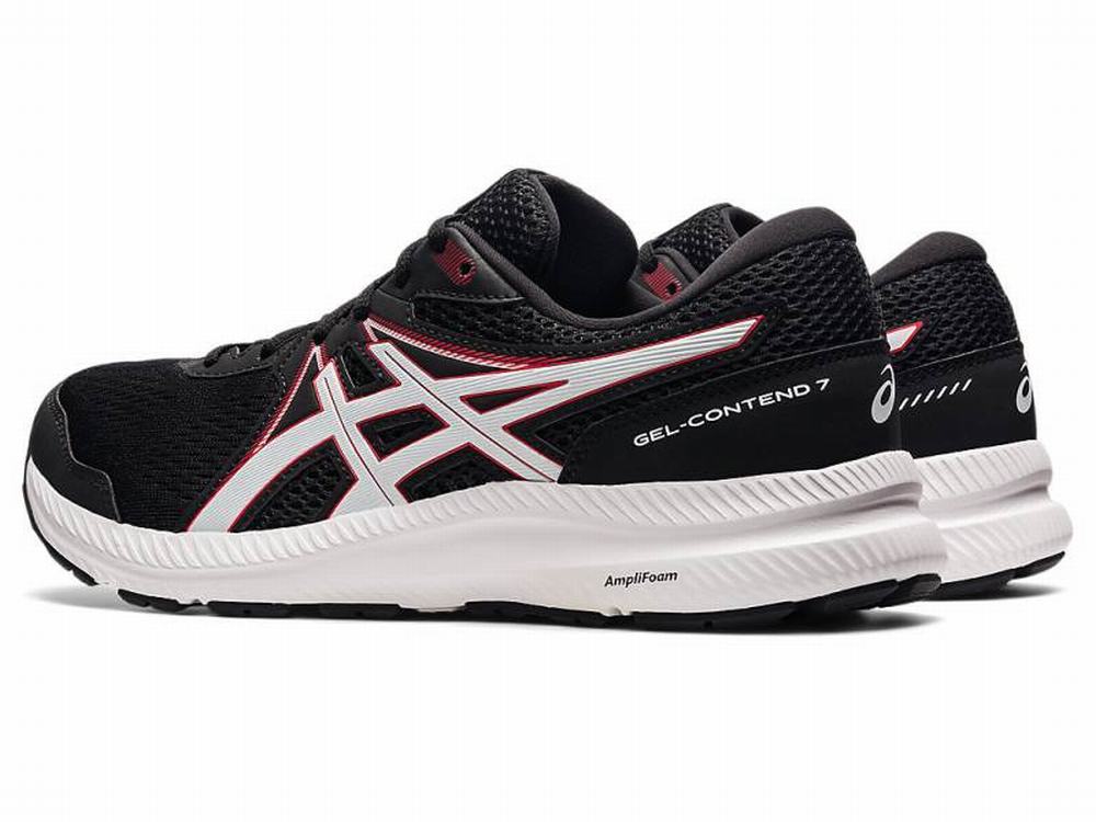 Chaussures Running Asics GEL-CONTEND 7 Homme Noir Rouge | QWG-409621