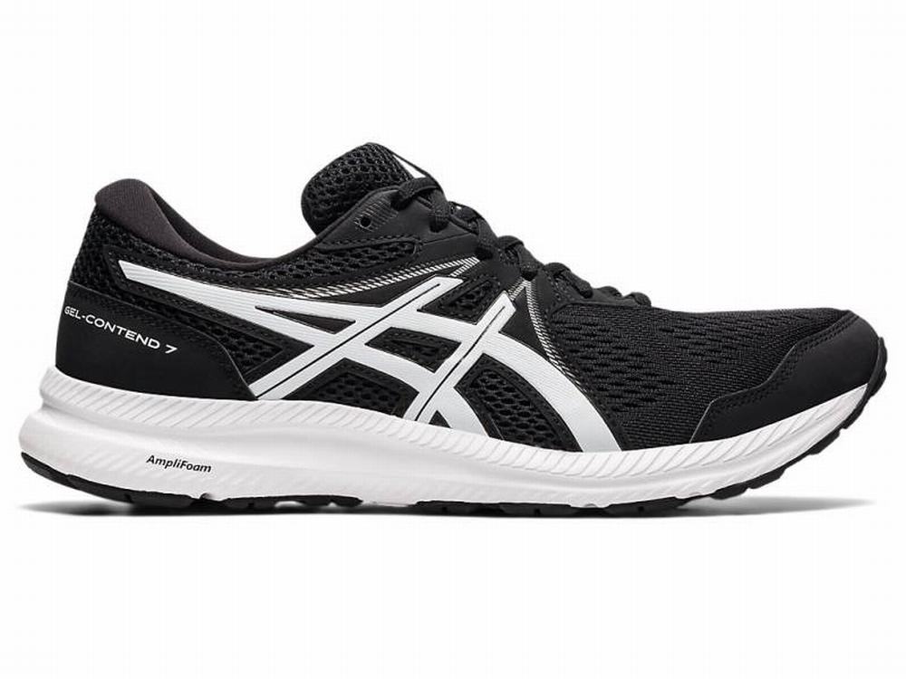 Chaussures Running Asics GEL-CONTEND 7 Homme Noir Blanche | WAZ-869375