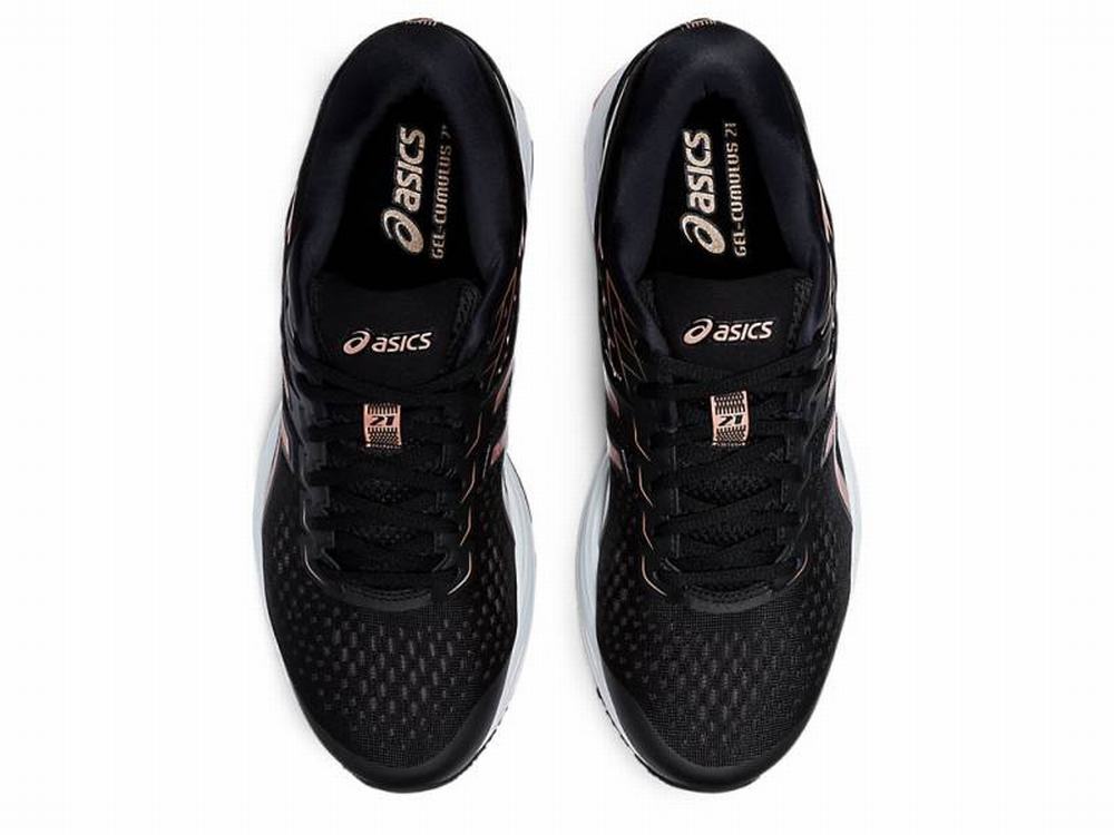 Chaussures Running Asics GEL-CUMULUS 21 Homme Noir Rose Doré | ECG-316975