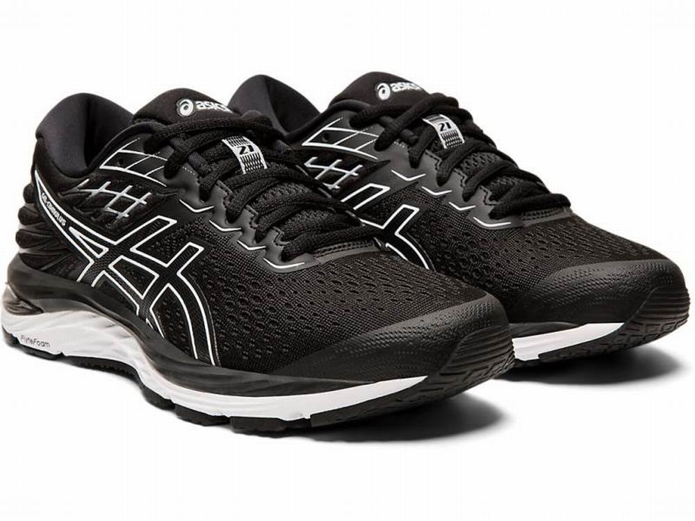 Chaussures Running Asics GEL-CUMULUS 21 Femme Noir Blanche | HZE-038162