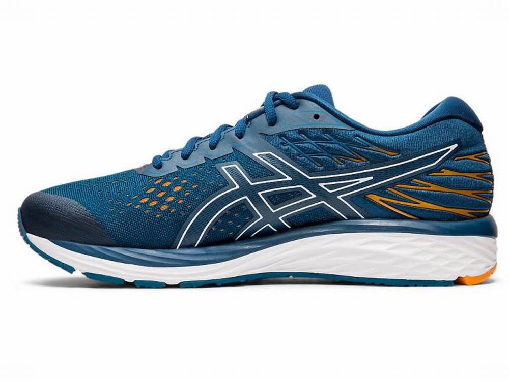 Chaussures Running Asics GEL-CUMULUS 21 Homme Blanche Bleu | REN-687032