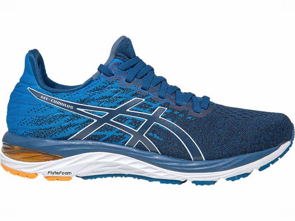 Chaussures Running Asics GEL-CUMULUS 21 Homme Blanche Bleu | XHM-564019