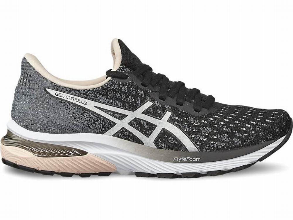 Chaussures Running Asics GEL-CUMULUS 22 KNIT Femme Noir Blanche | ELJ-792418