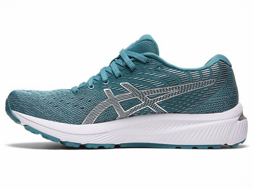 Chaussures Running Asics GEL-CUMULUS 22 Femme Blanche Bleu | GTF-167350