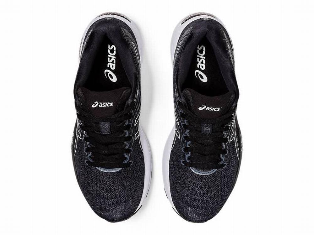 Chaussures Running Asics GEL-CUMULUS 22 Femme Noir Grise | JCY-032781