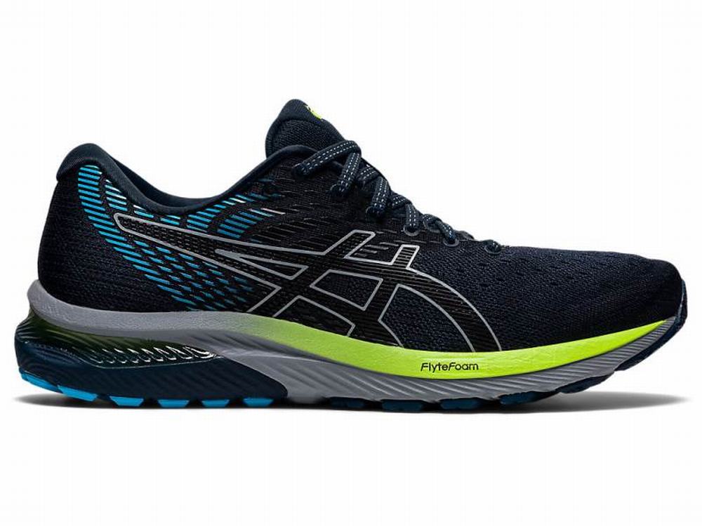 Chaussures Running Asics GEL-CUMULUS 22 Homme Noir Bleu | LJO-302845