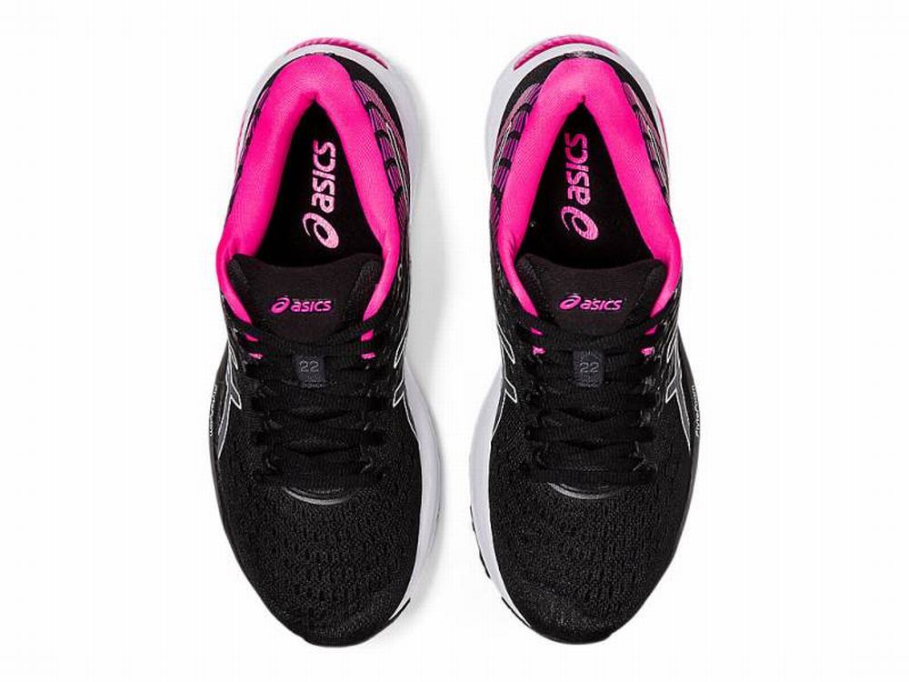 Chaussures Running Asics GEL-CUMULUS 22 Femme Noir Rose | RZY-532480