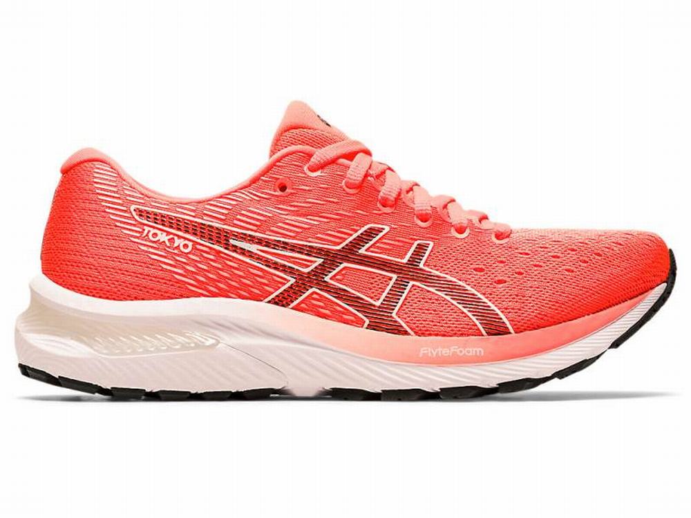 Chaussures Running Asics GEL-CUMULUS 22 Femme Orange Noir Rouge | WIK-614085