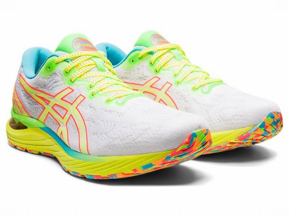 Chaussures Running Asics GEL-CUMULUS 23 Homme Blanche Jaune | FAL-578016