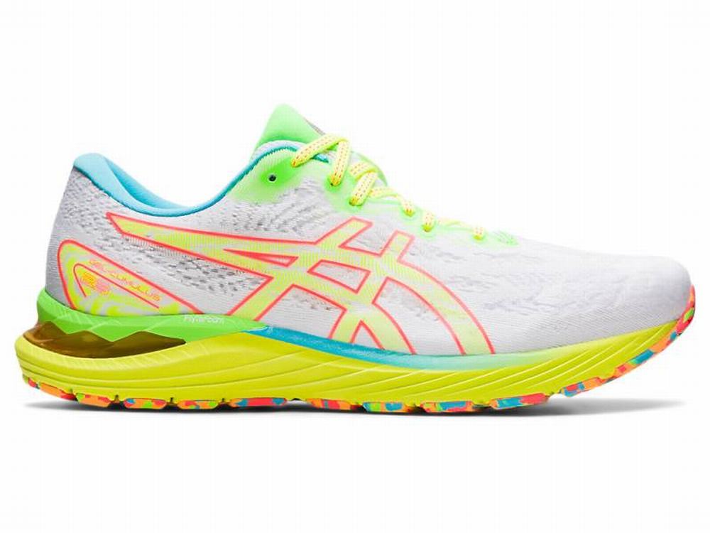 Chaussures Running Asics GEL-CUMULUS 23 Homme Blanche Jaune | FAL-578016