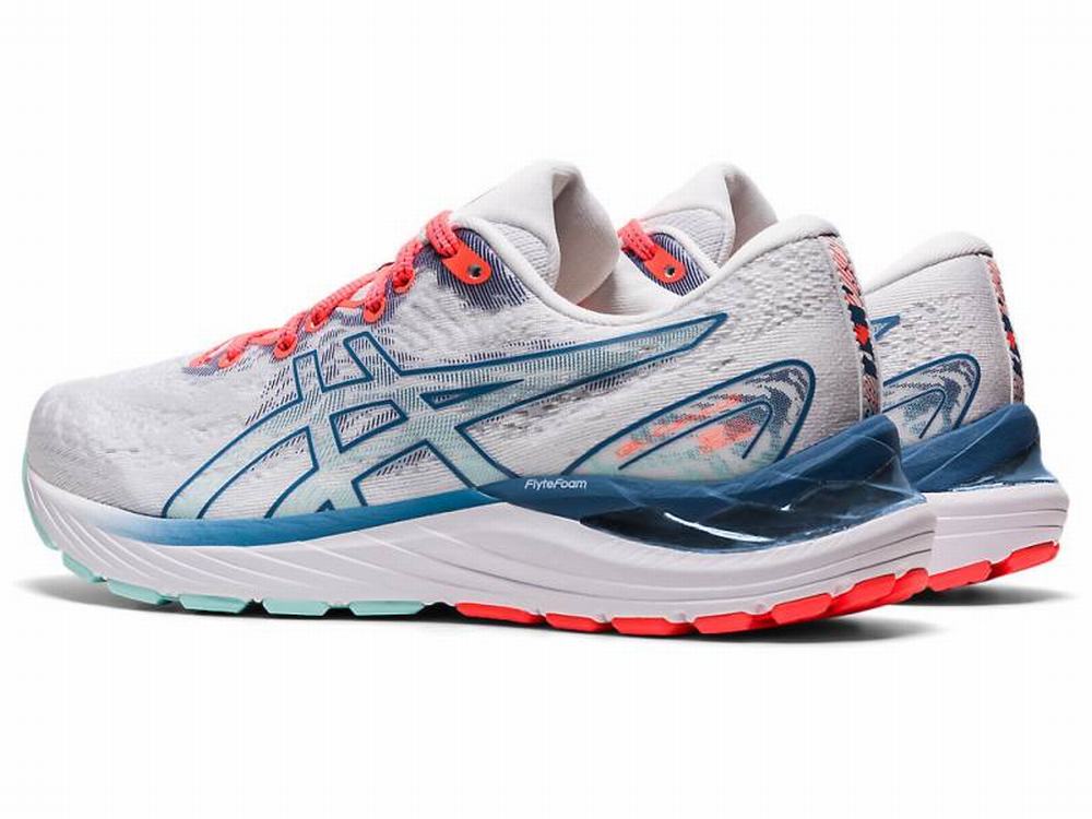 Chaussures Running Asics GEL-CUMULUS 23 Femme Blanche Grise | ISX-178542