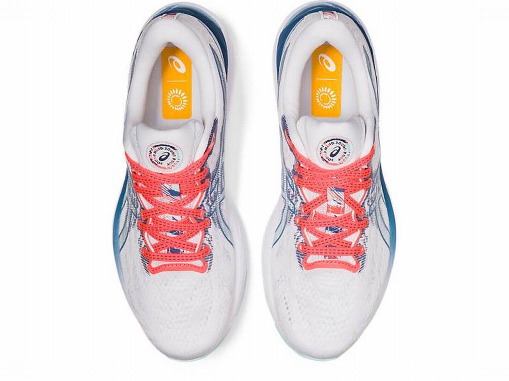 Chaussures Running Asics GEL-CUMULUS 23 Femme Blanche Grise | ISX-178542