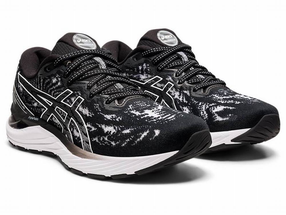 Chaussures Running Asics GEL-CUMULUS 23 Femme Noir Blanche | MYE-348052