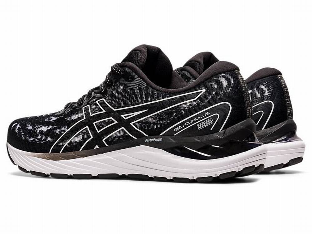 Chaussures Running Asics GEL-CUMULUS 23 Femme Noir Blanche | MYE-348052