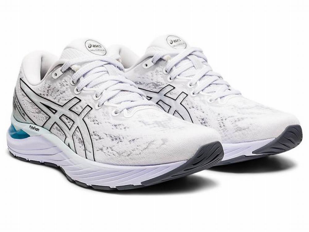 Chaussures Running Asics GEL-CUMULUS 23 Femme Noir Blanche | WHL-187963